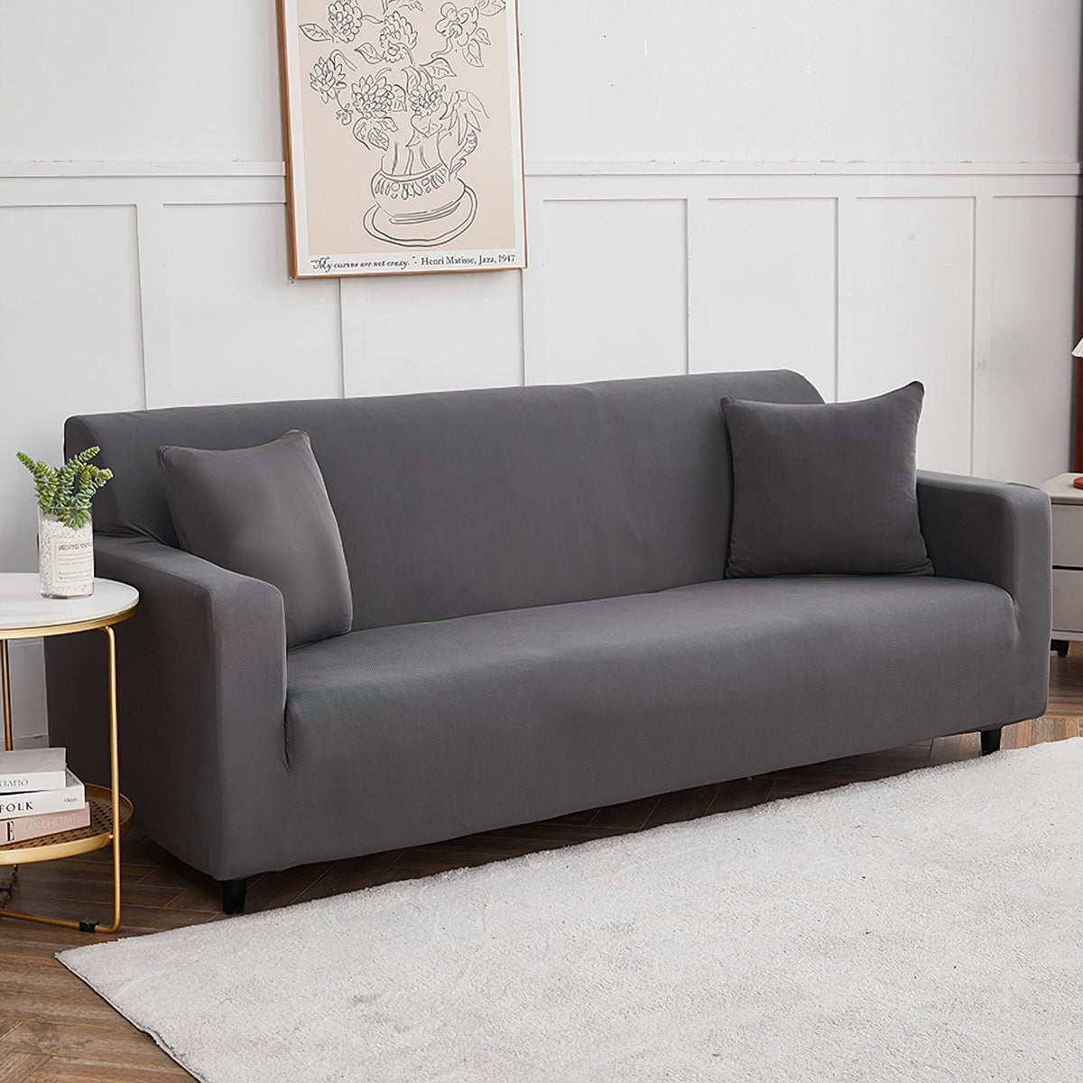 Housses De Canapé Extensible Housse Canapé Velours 2Places Épais Couvre Canapé Couvertures Housses De Canapé Extensible Housse Canapé Velours 2Places Épais Couvre Canapé Couvertures