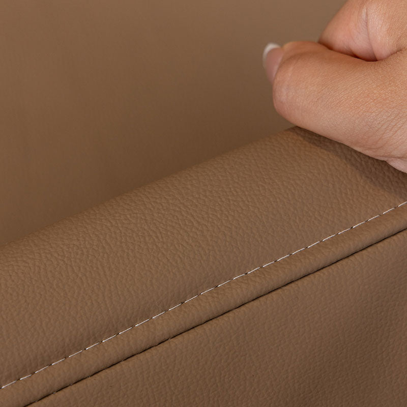 Jeté de Canapé en Simili Cuir Imperméable Marron Clair