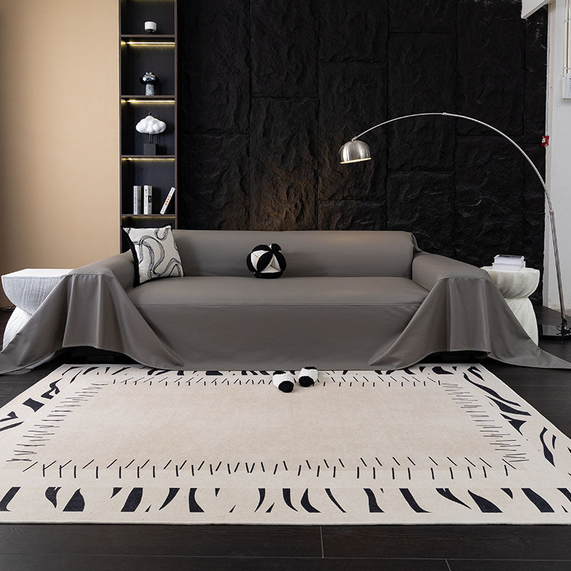 Jeté de Canapé en Simili Cuir Imperméable Gris