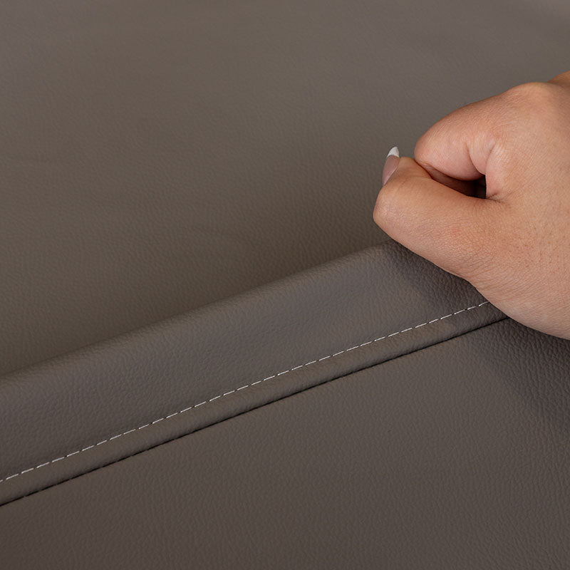 Jeté de Canapé en Simili Cuir Imperméable Gris