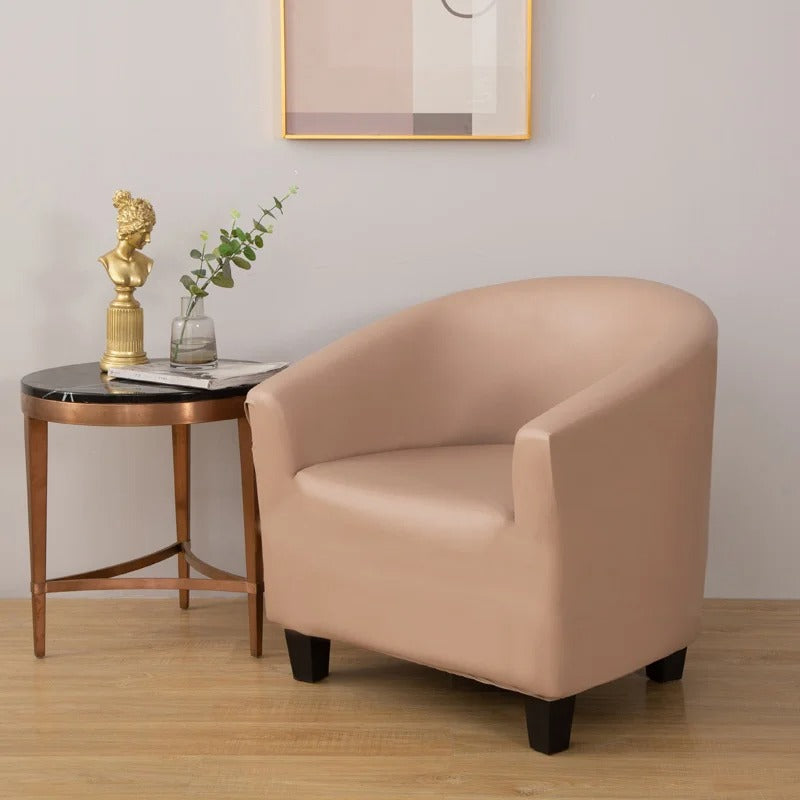 Café - Housse en Simili cuir Imperméable pour Fauteuil Cabriolet