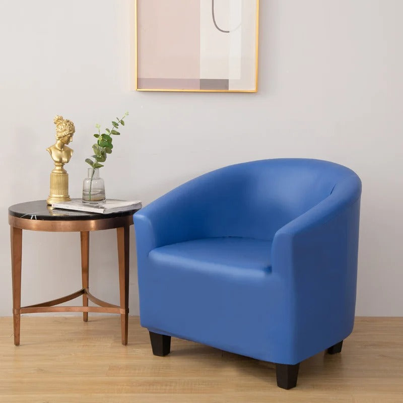 Bleu - Housse en Simili cuir Imperméable pour Fauteuil Cabriolet