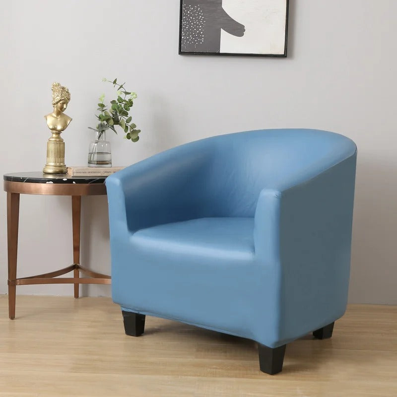 Bleu ciel - Housse en Simili cuir Imperméable pour Fauteuil Cabriolet