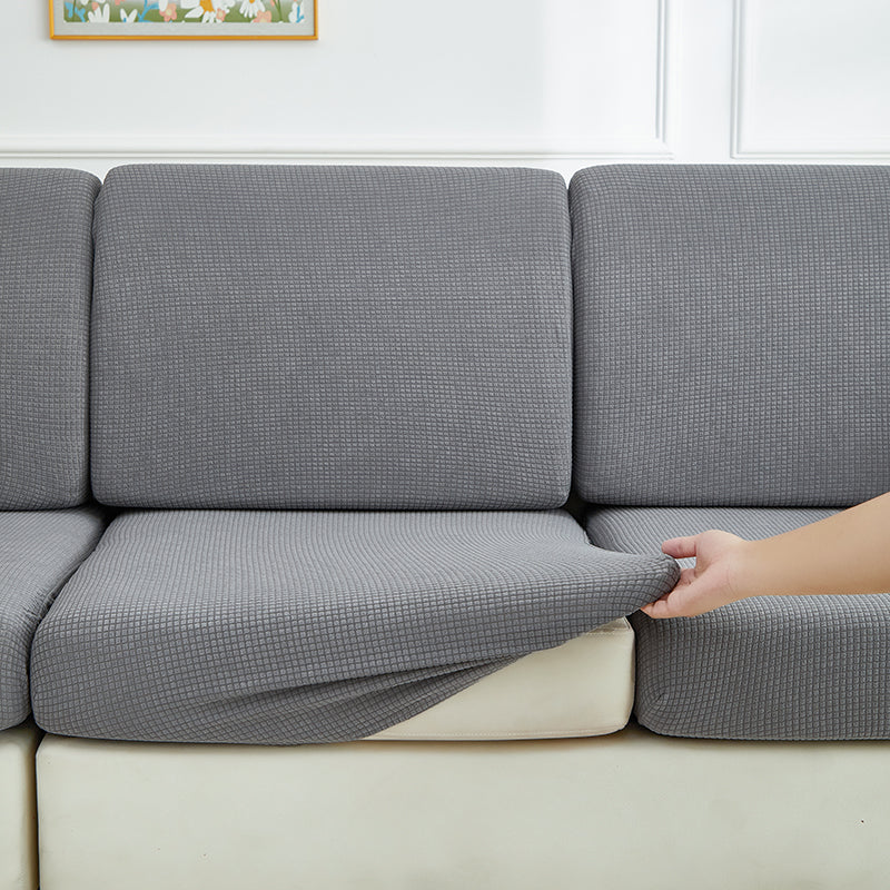 EasyDrap™ Gris clair - Housse Déperlante Pour Coussin de Canapé