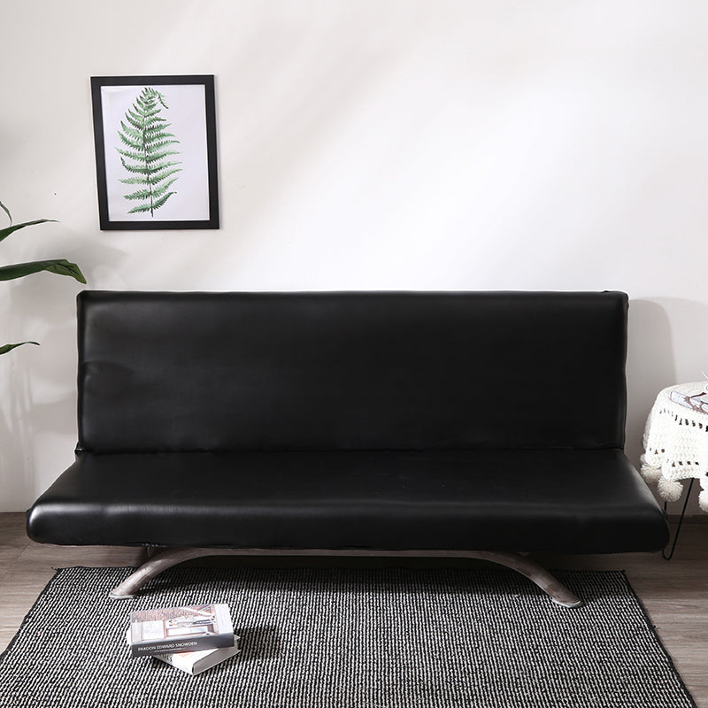 Housse de clic-clac en simili cuir, Noir onyx, posée sur un clic-clac