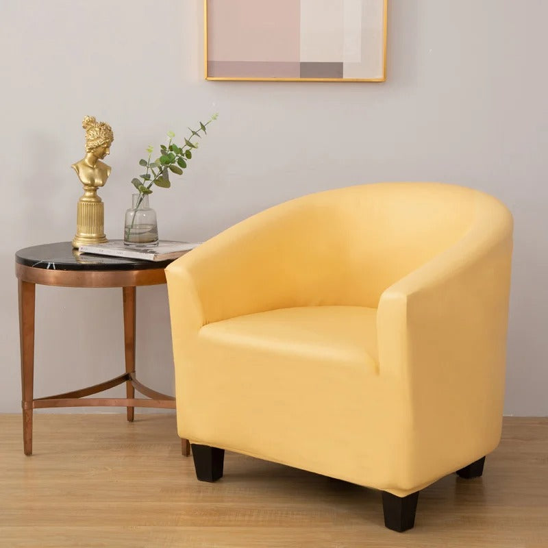 Jaune - Housse en Simili cuir Imperméable pour Fauteuil Cabriolet
