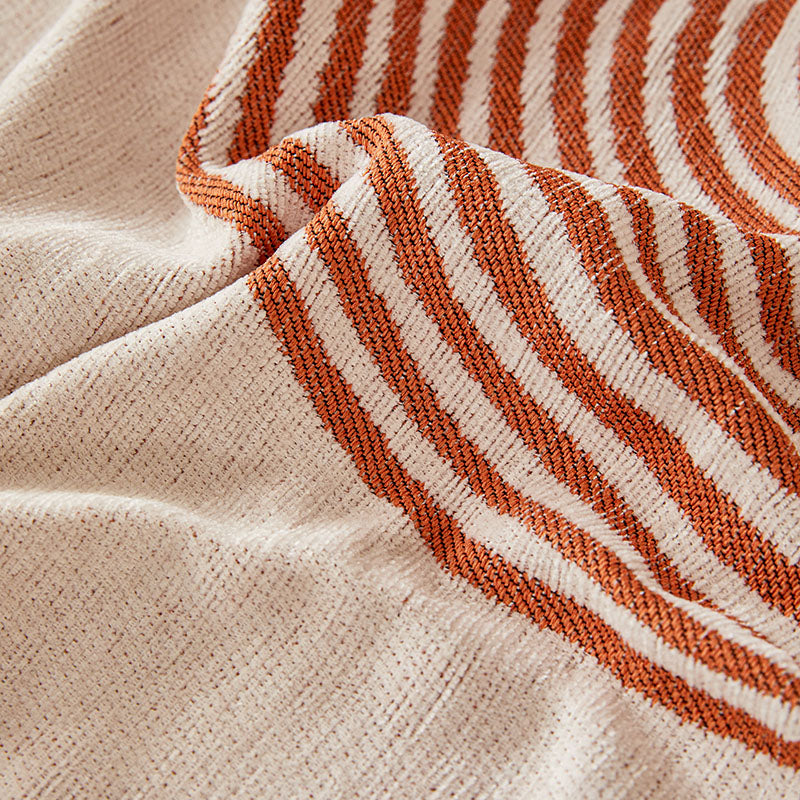 Jeté de Canapé Tissé Arches Orange