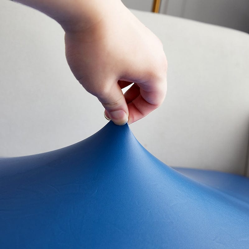 Bleu - Housse en Simili cuir pour Coussins de Canapé La Maison des Housses