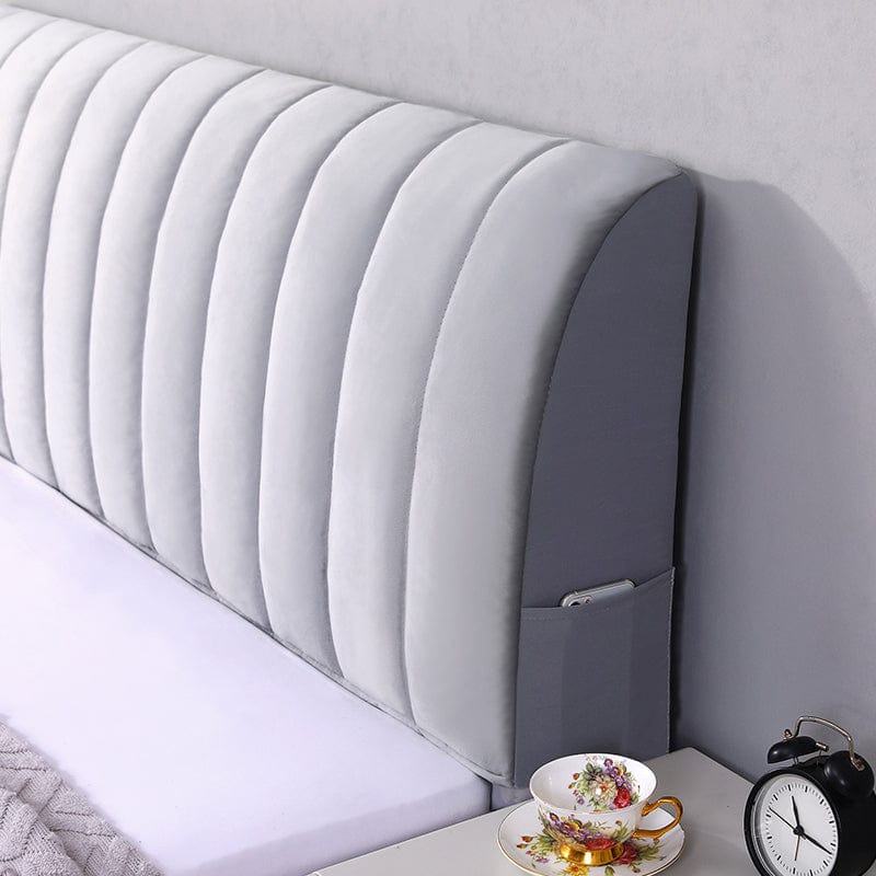 Gris Clair - Housse de Tête de Lit Élégante La Maison des Housses