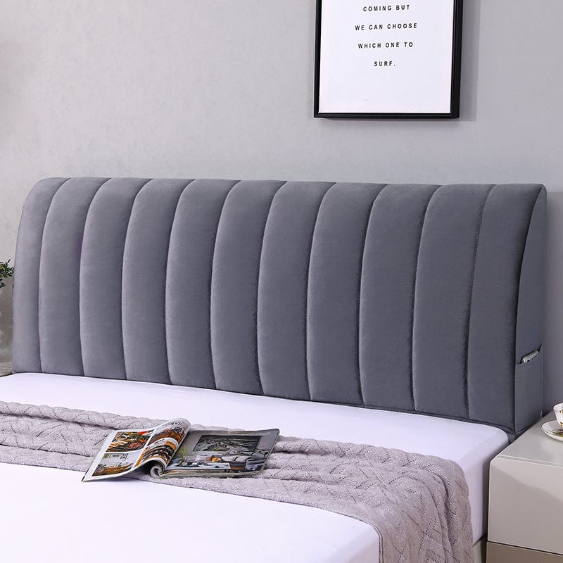 Gris - Housse de Tête de Lit Élégante La Maison des Housses