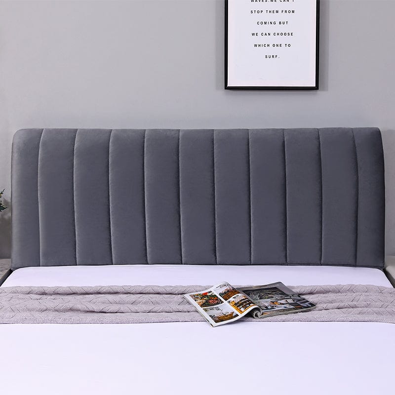 Gris - Housse de Tête de Lit Élégante La Maison des Housses