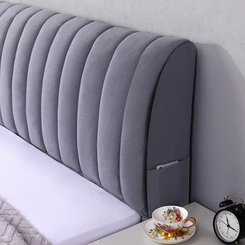 Gris - Housse de Tête de Lit Élégante La Maison des Housses