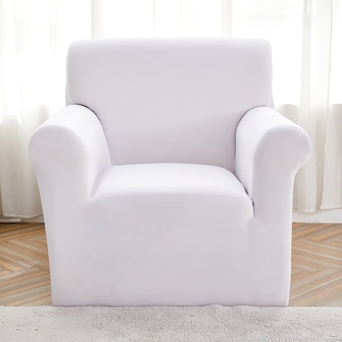 Housse de fauteuil extensible Blanc