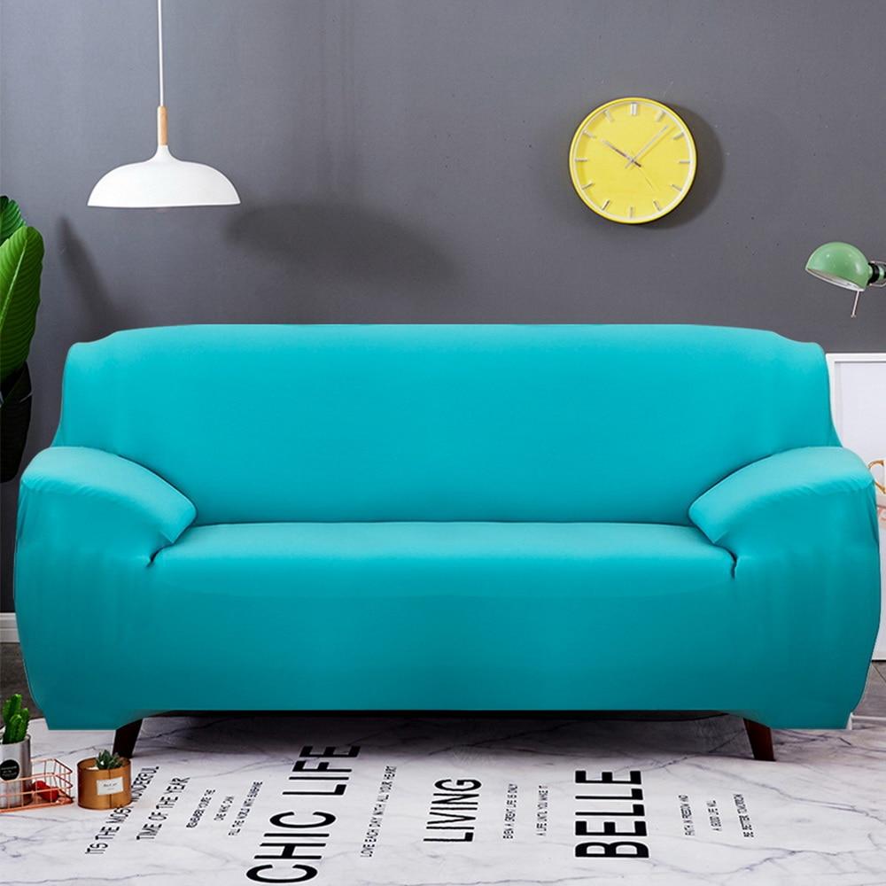 Housse de canapé extensible Bleu ciel