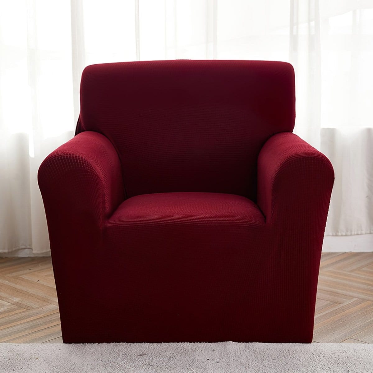 Housse de fauteuil déperlante Bordeaux foncé