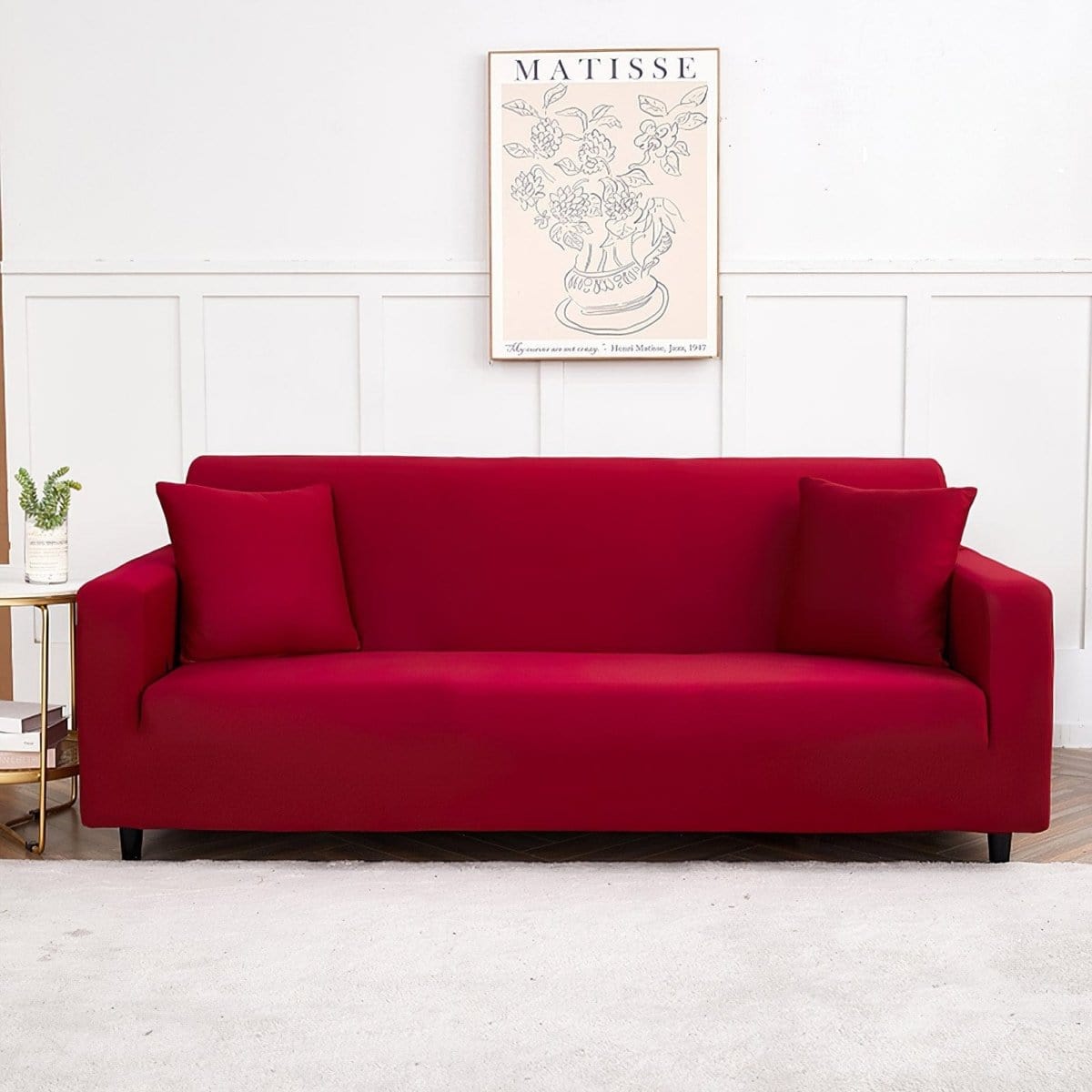 Housse de canapé extensible Bordeaux