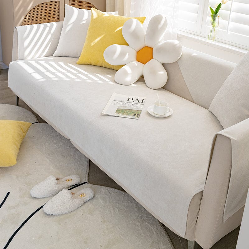 Housse canapé Copie de Blanc - Housse de canapé antidérapante et imperméable La Maison des Housses