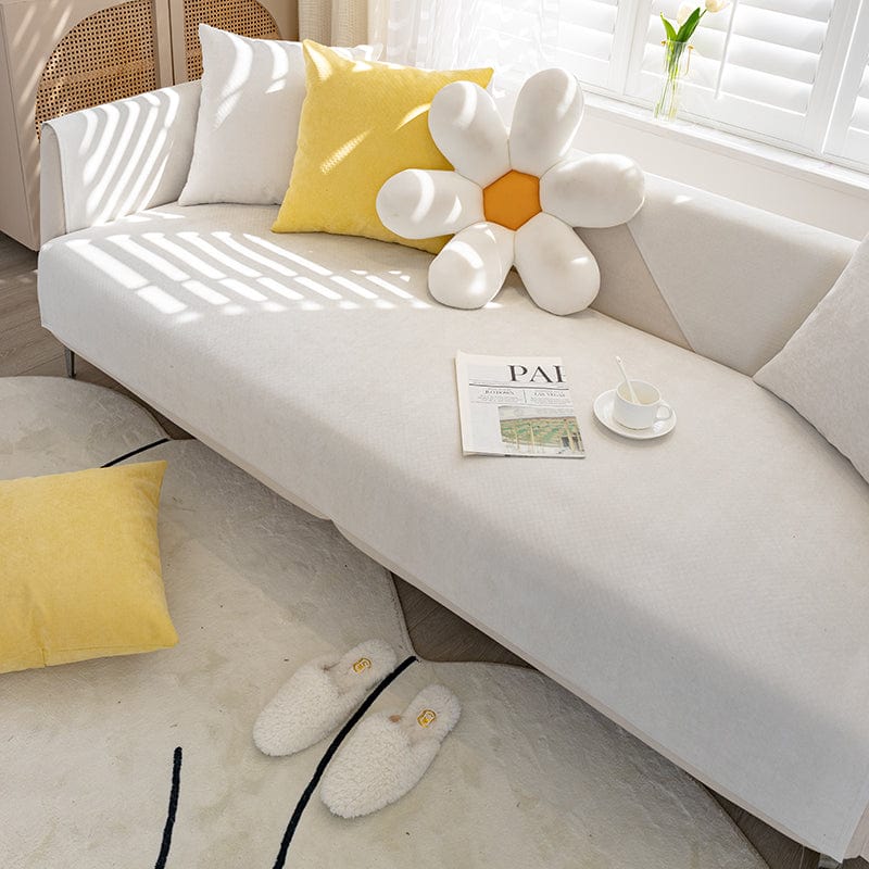 Housse canapé Copie de Blanc - Housse de canapé antidérapante et imperméable La Maison des Housses