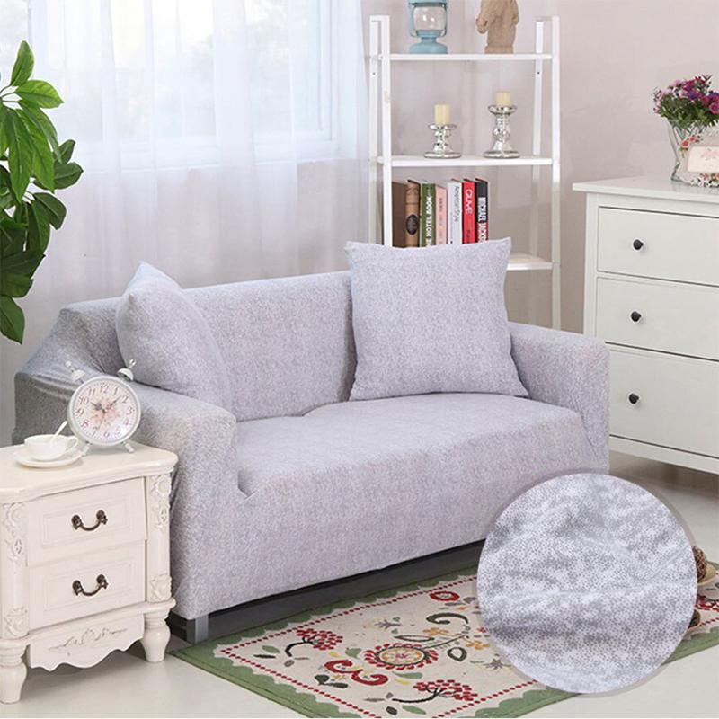 Housse de canapé extensible Gris chiné