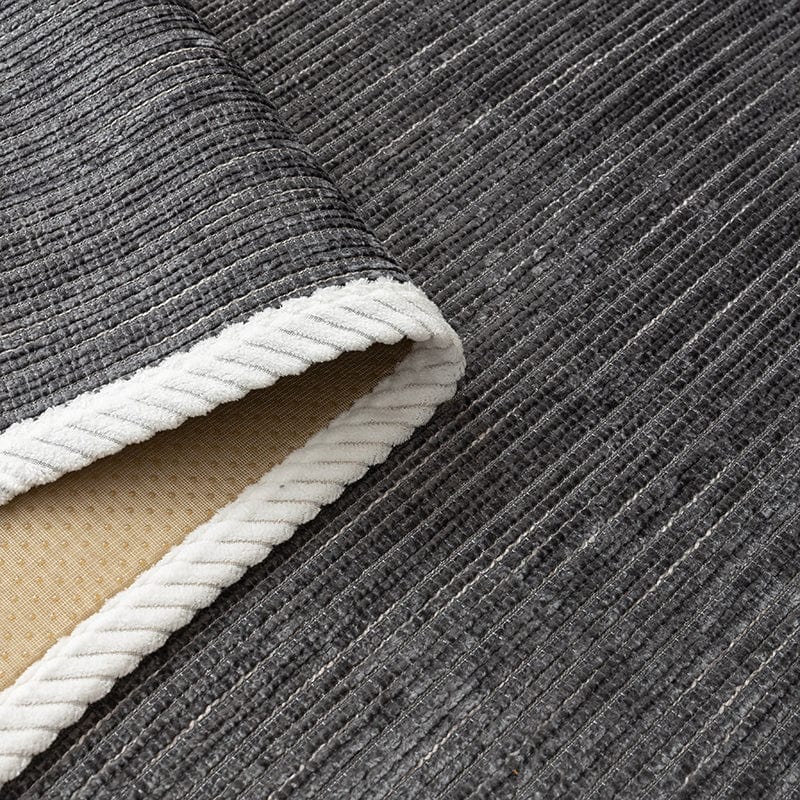 Housse canapé Gris foncé - Housse de Canapé Antidérapante en Tissu Chenille Côtelé La Maison des Housses