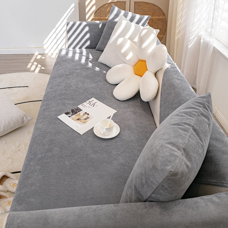 Housse canapé Gris foncé - Housse de canapé antidérapante et imperméable La Maison des Housses