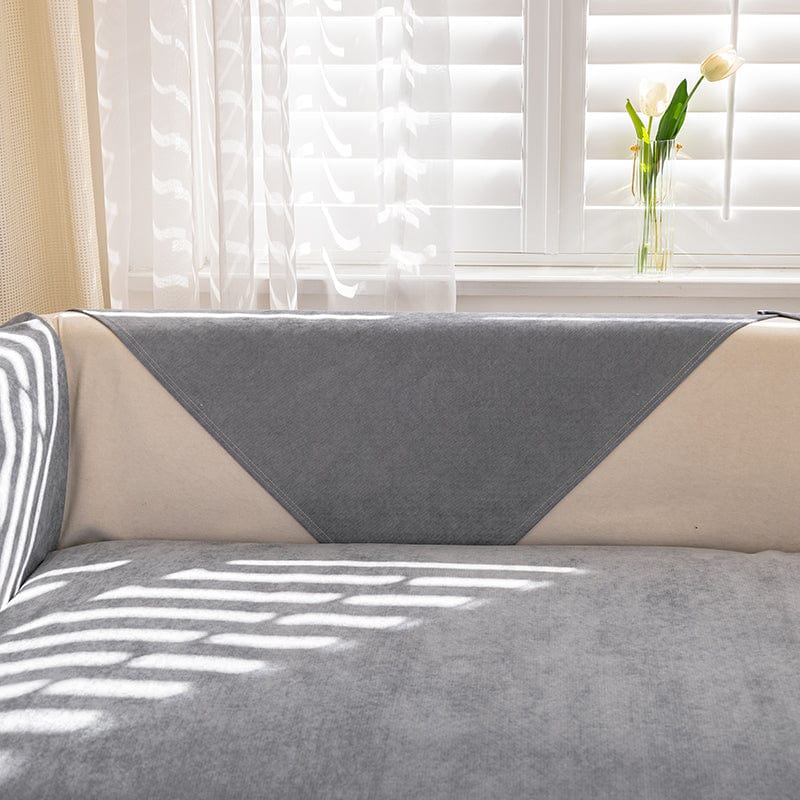 Housse canapé Gris foncé - Housse de canapé antidérapante et imperméable La Maison des Housses