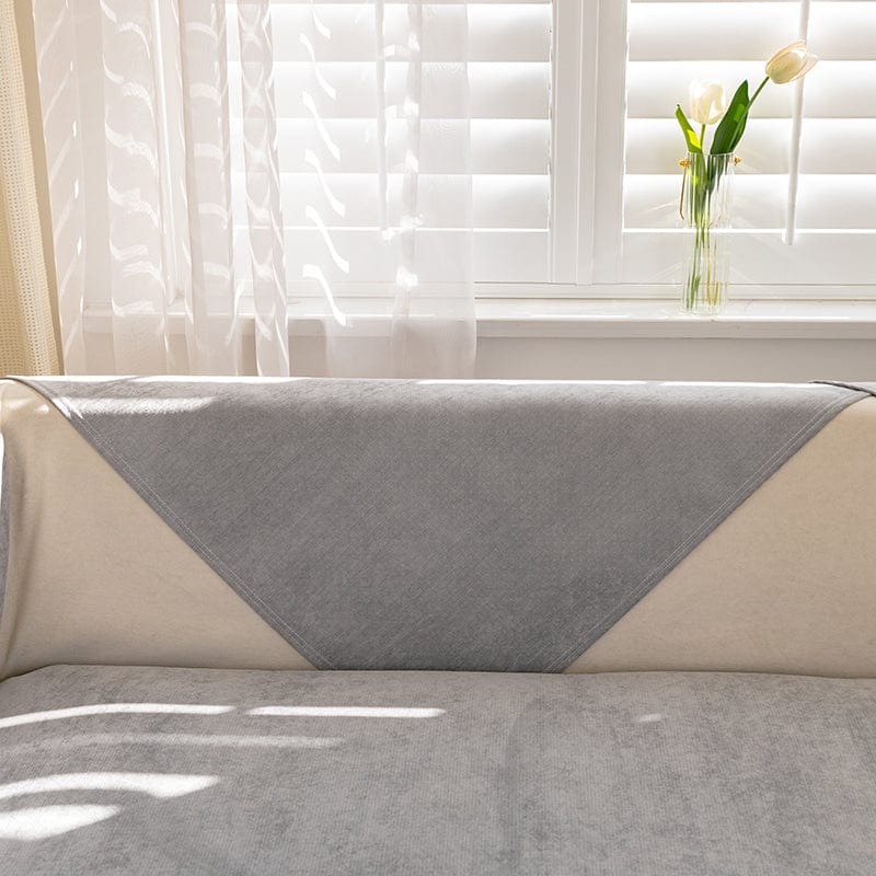 Housse canapé Gris - Housse de canapé antidérapante et imperméable La Maison des Housses