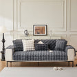 Housse canapé Gris - Housse de Canapé Antidérapante Luxe en Fausse Fourrure Molletonnée La Maison des Housses