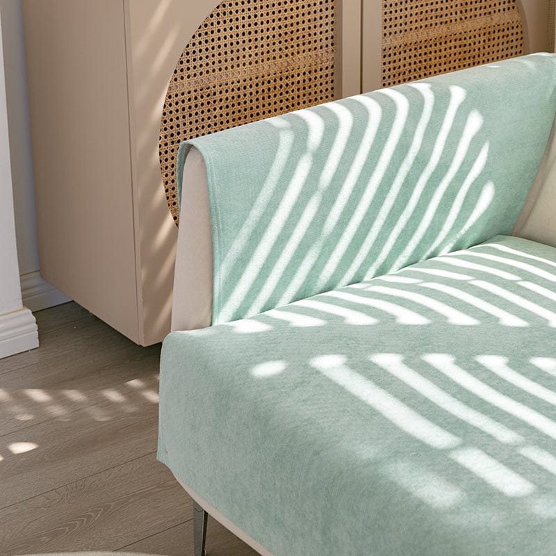 Housse canapé Vert clair - Housse de canapé antidérapante et imperméable La Maison des Housses