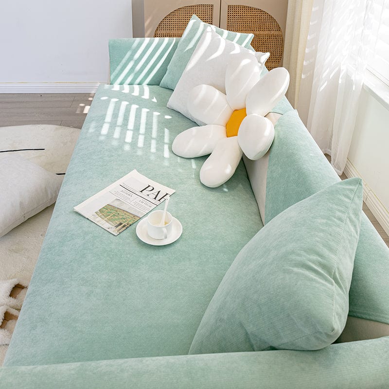 Housse canapé Vert clair - Housse de canapé antidérapante et imperméable La Maison des Housses