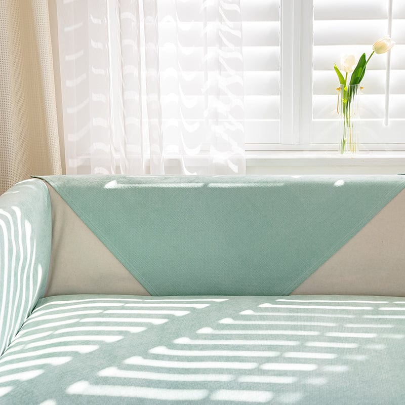 Housse canapé Vert clair - Housse de canapé antidérapante et imperméable La Maison des Housses