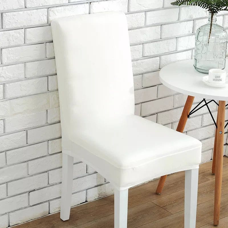 Housse de chaise extensible Blanc