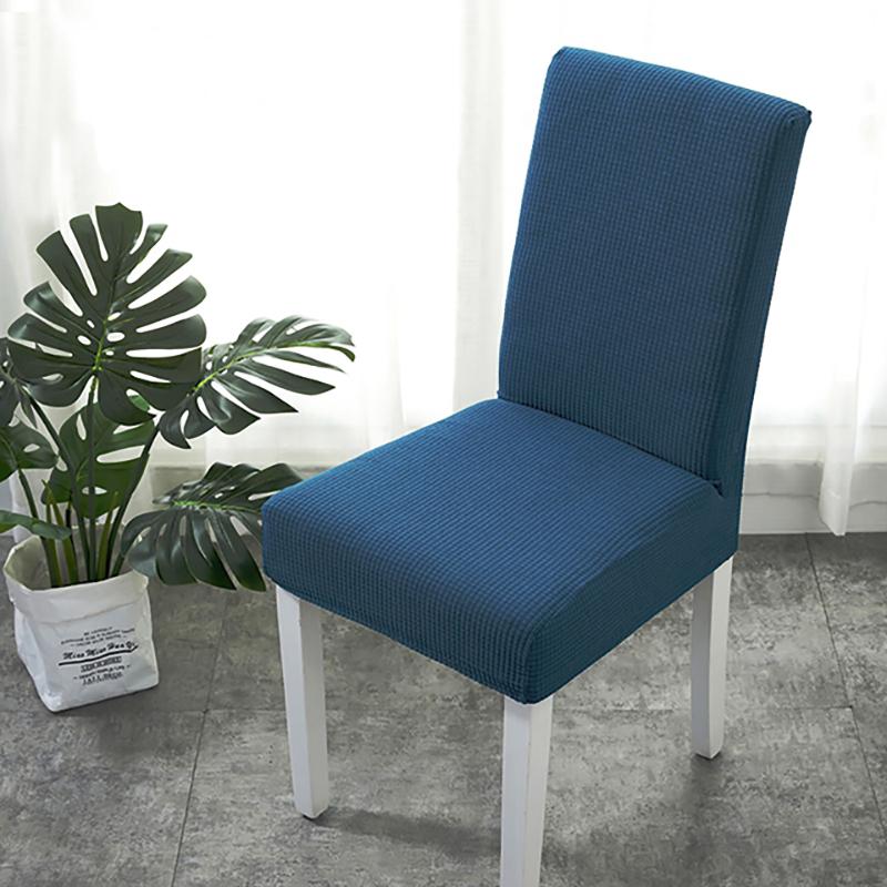Housse de chaise déperlante, Bleu sarcelle, posée sur une chaise