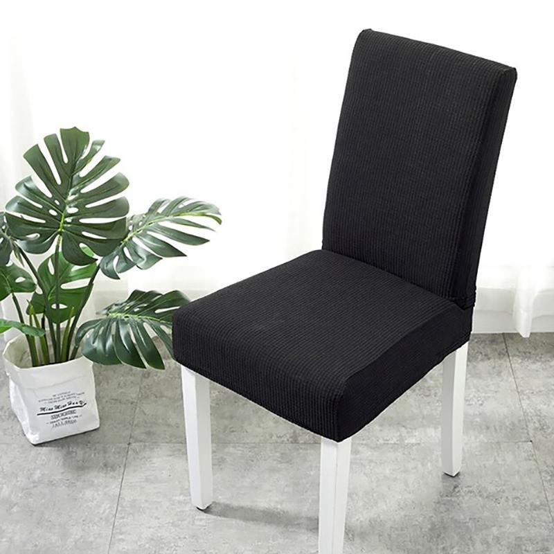 Housse de chaise déperlante, Noir, posée sur une chaise
