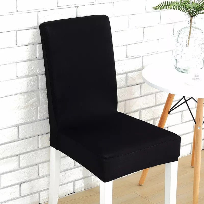Housse de chaise extensible Noir