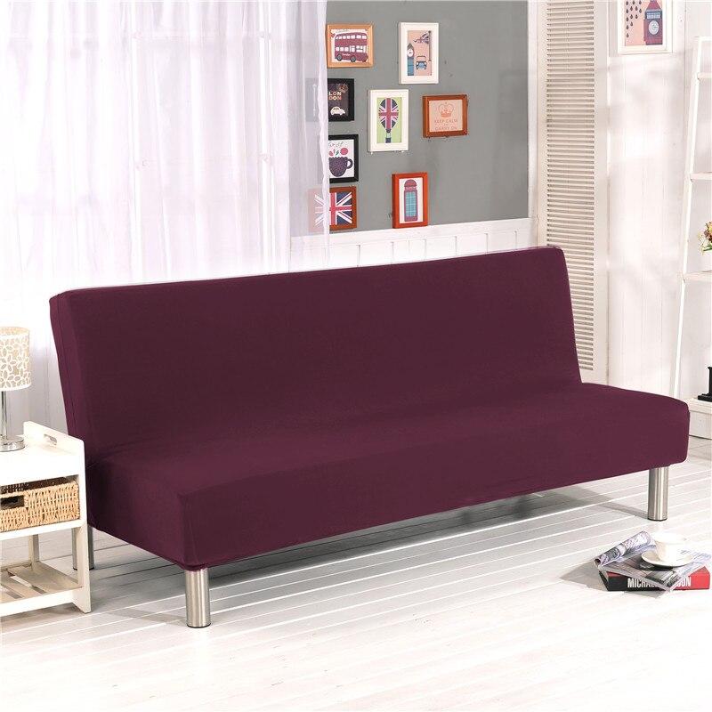 Housse de clic-clac extensible, Aubergine, posée sur un clic-clac