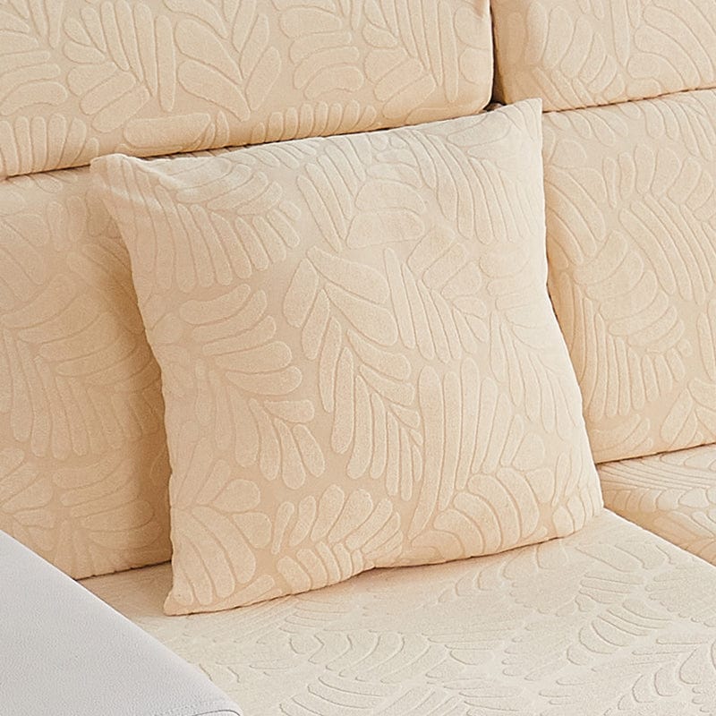 Housse coussin Beige Motif Palmier - 1 pièce - Housses de Coussin 45x45cm La Maison des Housses