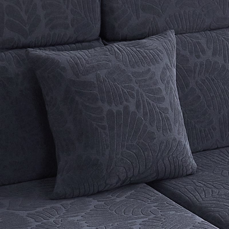 Housse coussin Bleu marine Motif Palmier - 1 pièce - Housses de Coussin 45x45cm La Maison des Housses