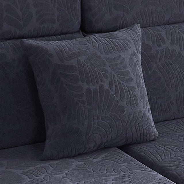 Housse coussin Bleu marine Motif Palmier - 1 pièce - Housses de Coussin 45x45cm La Maison des Housses