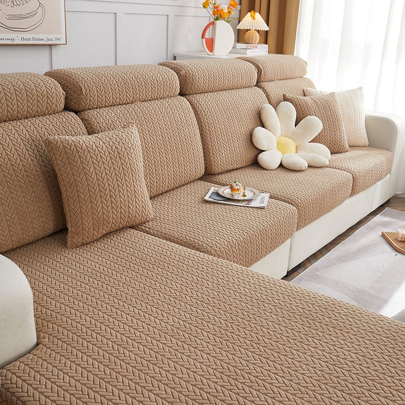 Housse coussin Café Motif Wool - 1 pièce - Housses de Coussin 45x45cm La Maison des Housses