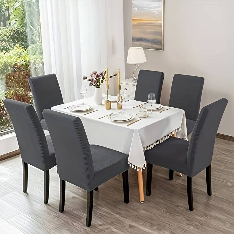 Housses de Chaises Gris - Housses de chaises - 100% Waterproof et Ultra résistantes La Maison des Housses