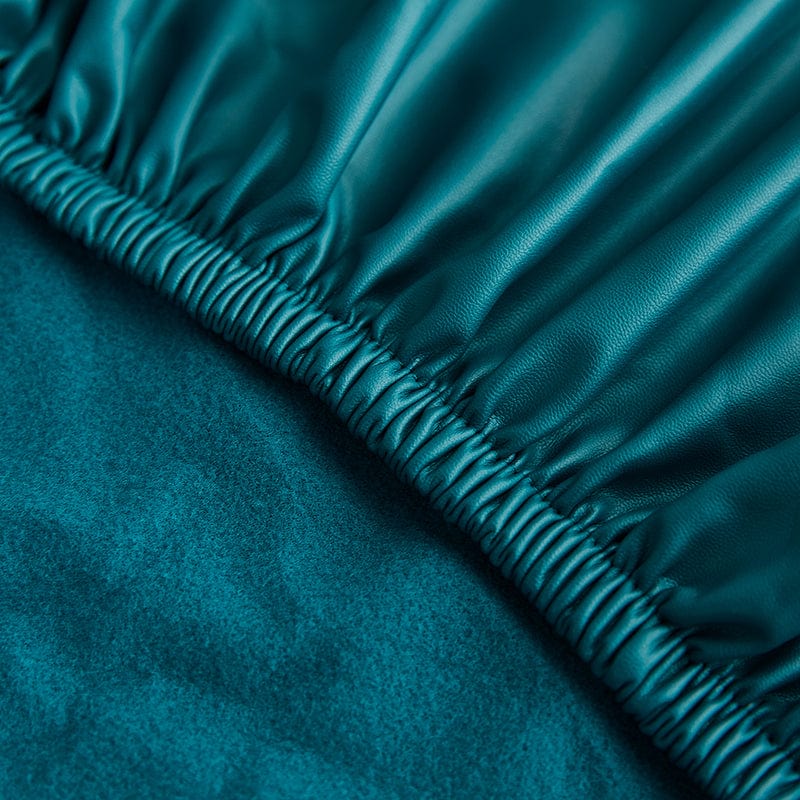 Vert Jade - Housse en Simili cuir pour Coussins de Canapé La Maison des Housses