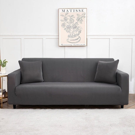 Housse canapé Gris Anthracite - Housse de Canapé Extensible La Maison des Housses