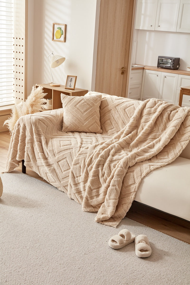 Adaptabilité et Confort Jeté Polaire sur Canapé