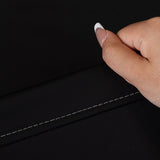 Jeté de Canapé en Simili Cuir Imperméable Noir