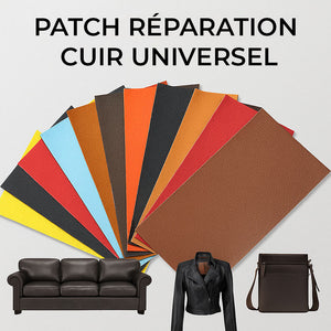 Patch Réparation Cuir Universel – Réparpatch Auto-Adhésif pour Tous Types de Cuir