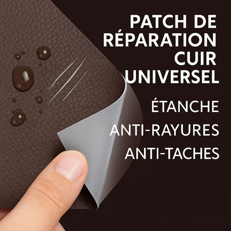 Patch Réparation Cuir Universel – Réparpatch Auto-Adhésif pour Tous Types de Cuir (50x138cm)