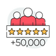 +50 000 CLIENTS SATISFAITS