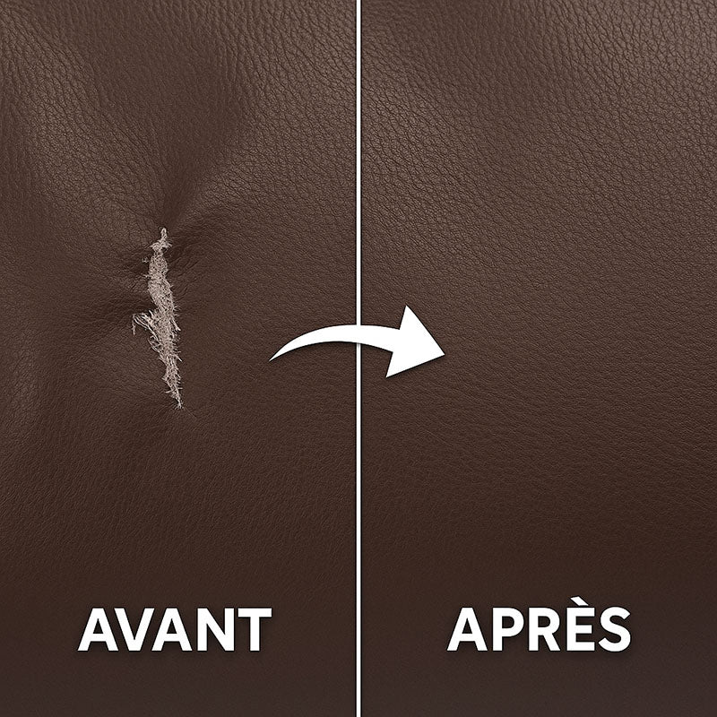 Patch Réparation Cuir Universel – Réparpatch Auto-Adhésif pour Tous Types de Cuir (50x138cm)