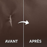 Patch Réparation Cuir Universel – Réparpatch Auto-Adhésif pour Tous Types de Cuir (50x138cm)